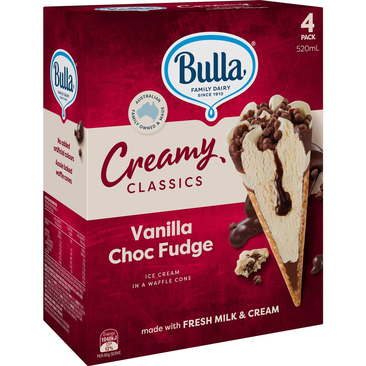Calories in Coles Vanilla Cones calcount