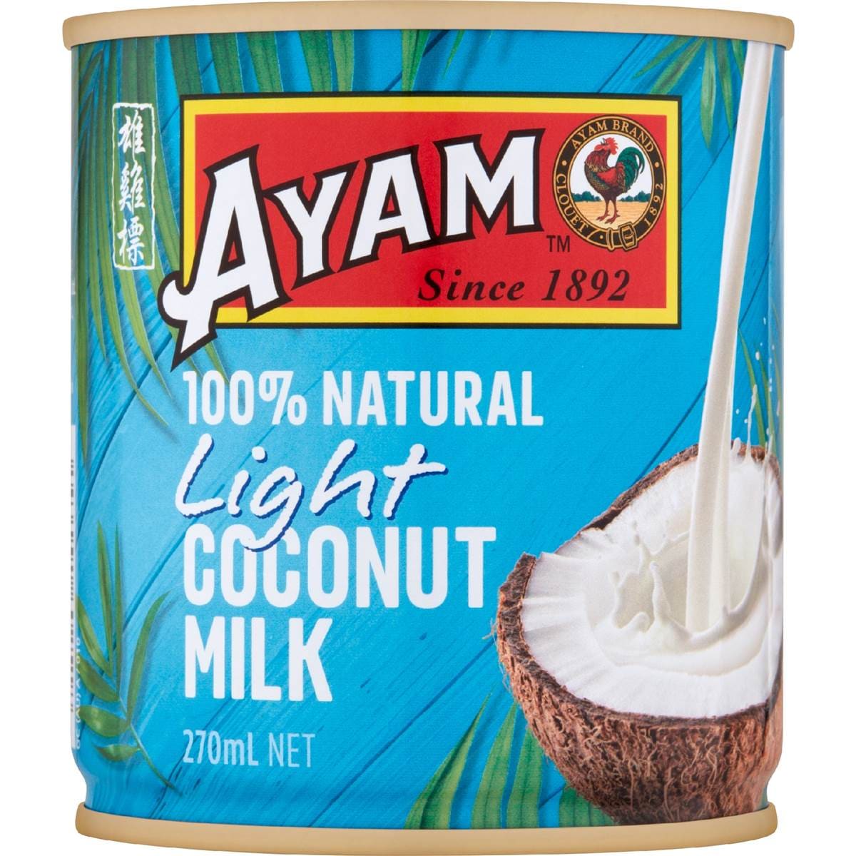 Calories in Ayam Coconut Milk Light calcount