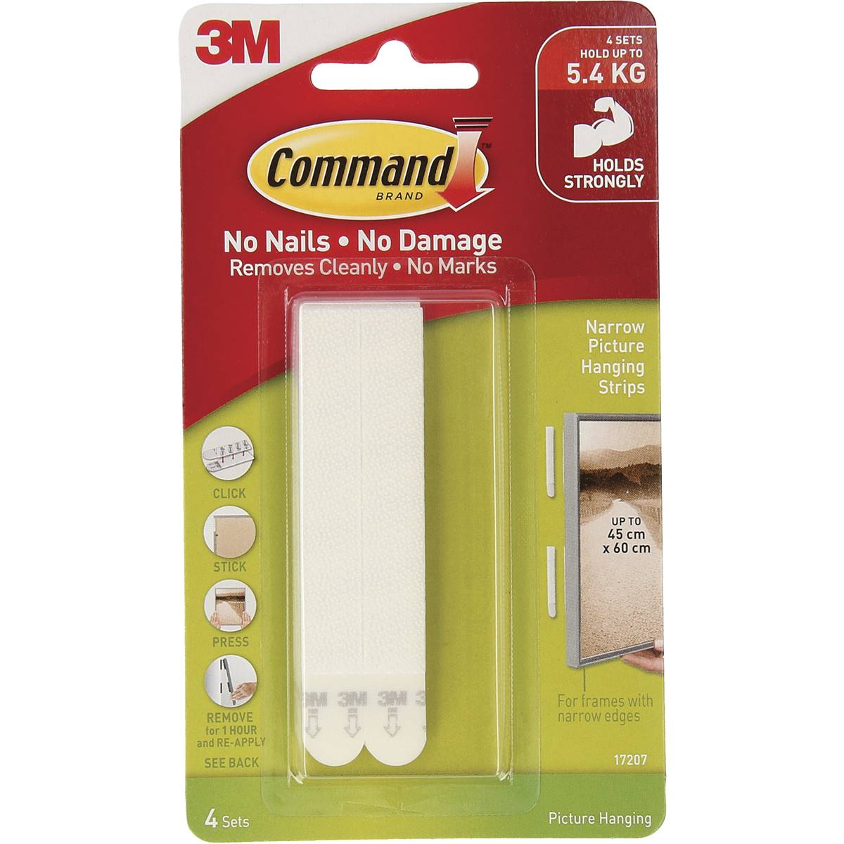 3M Command Narrow Picture Hanging Strips