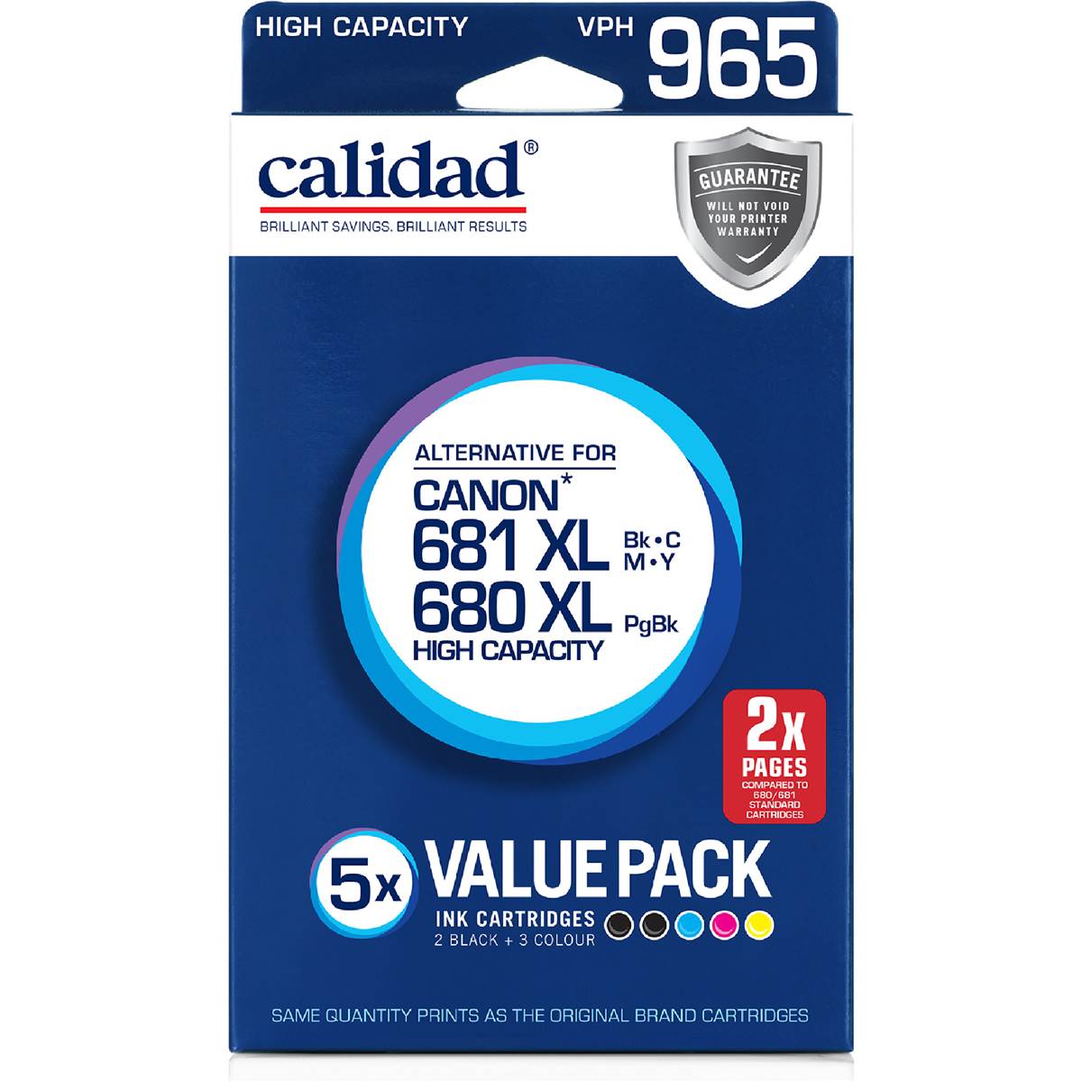 Calidad Canon PGI680/CLI681 XL 5 pack
