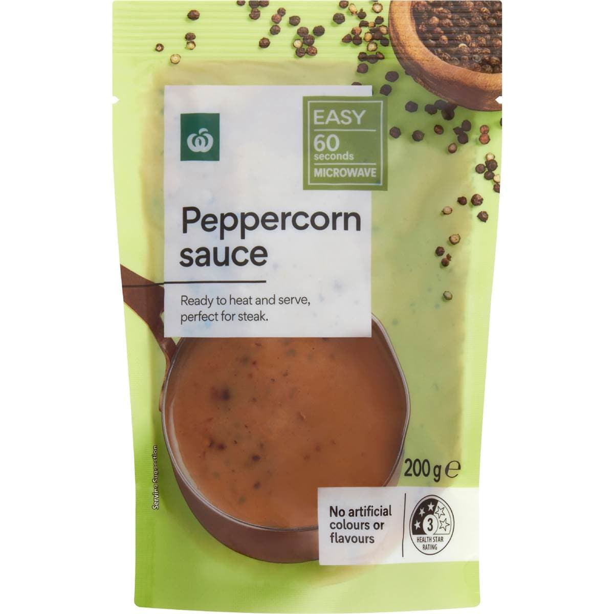 Woolworths Peppercorn Sauce