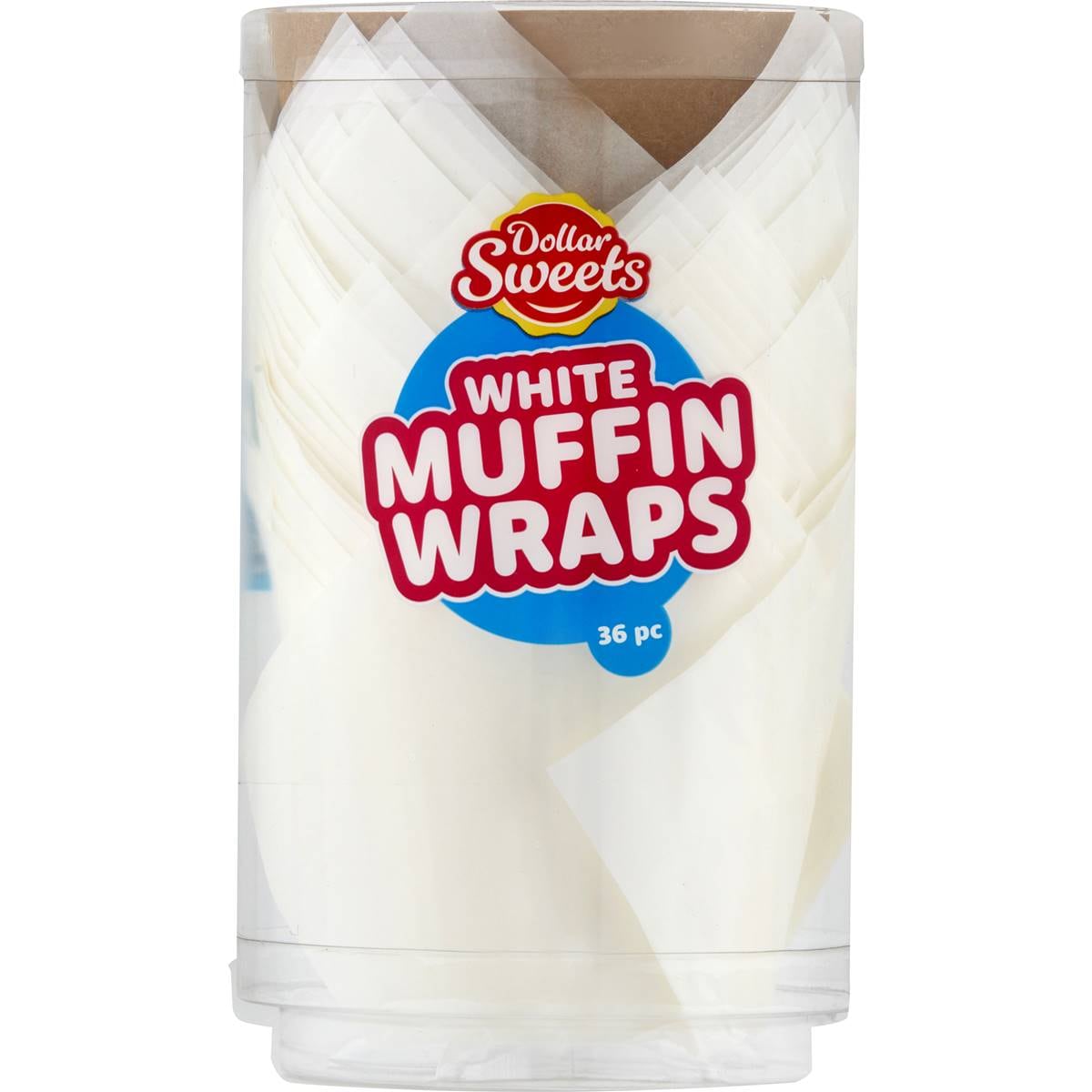 Dollar Sweets White Muffin Wraps