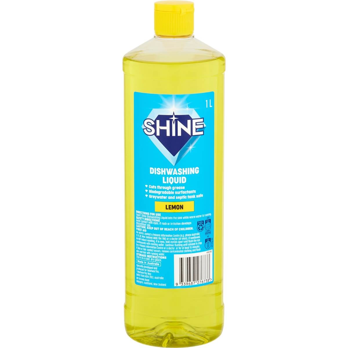 Shine Dishwashing Liquid Lemon