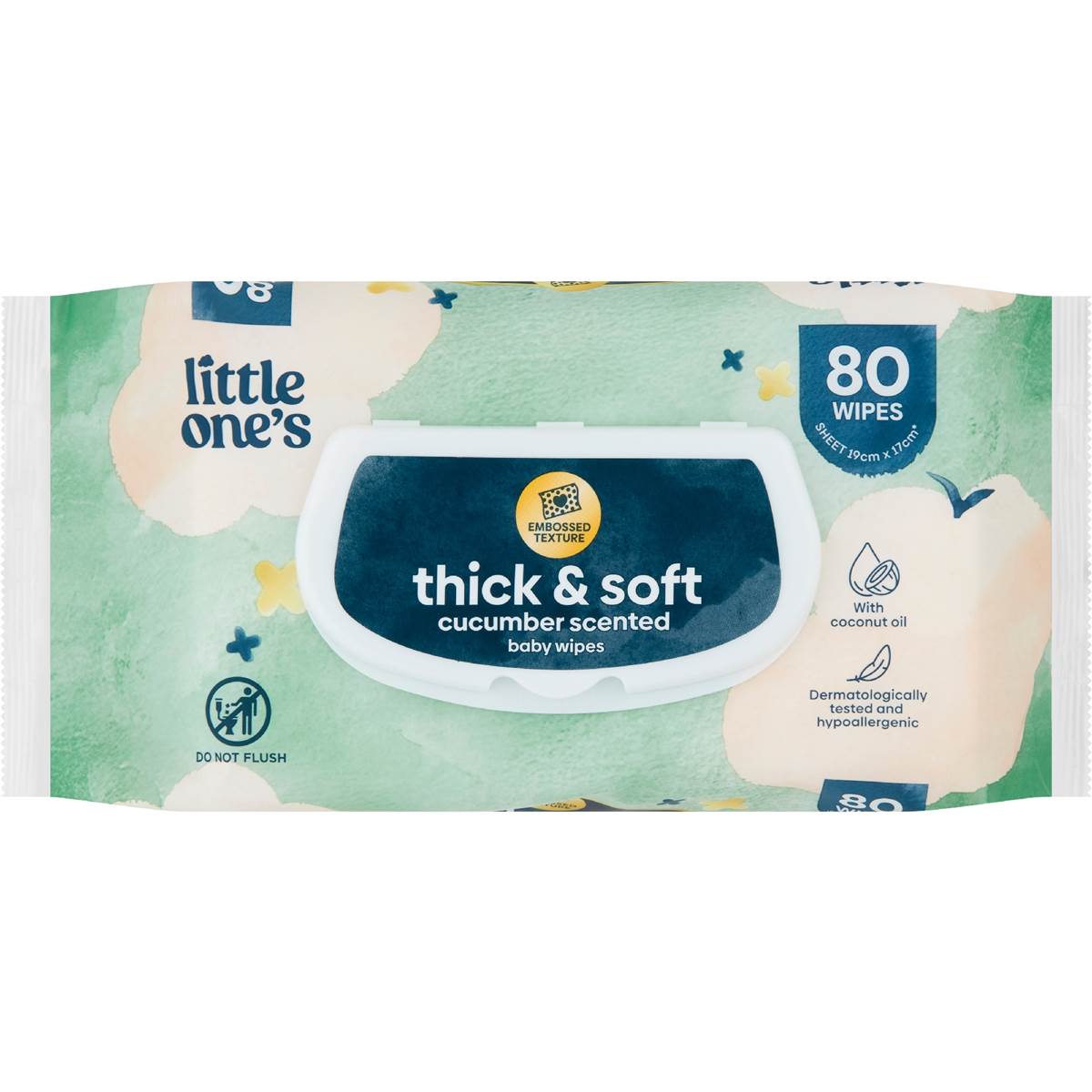 Little One's Premium Thick Scented Baby Wipes 80 pack