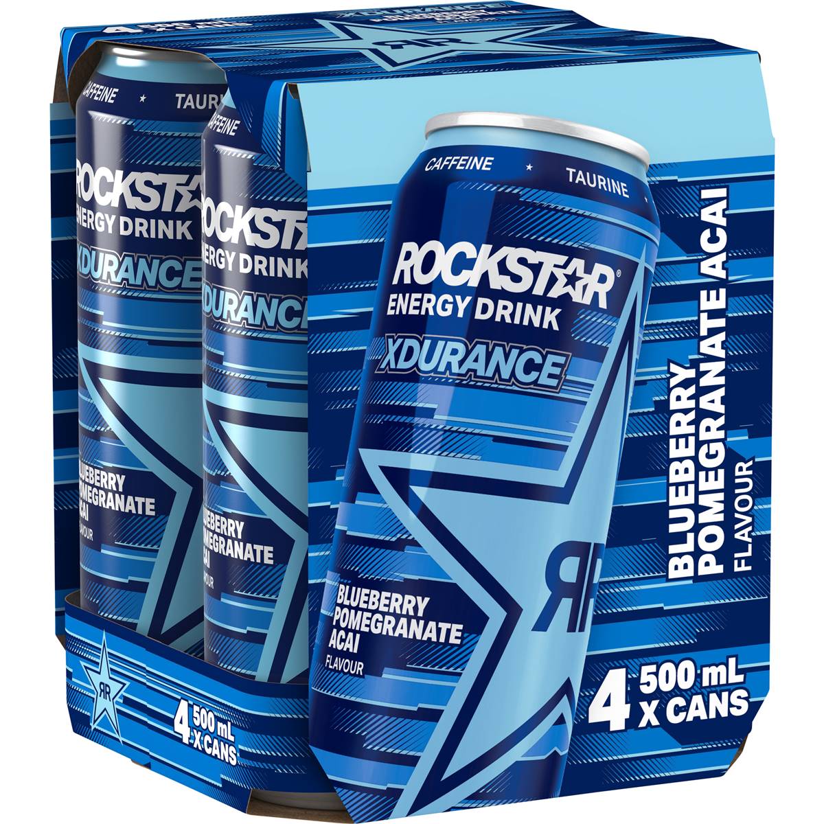 Calories in Rockstar Energy Drink Xdurance Blueberry Pomegranate Acai