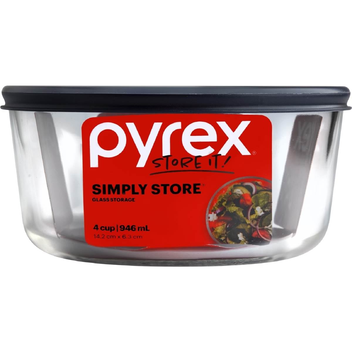 Pyrex Simply Store Round Storage Dish 946mL each