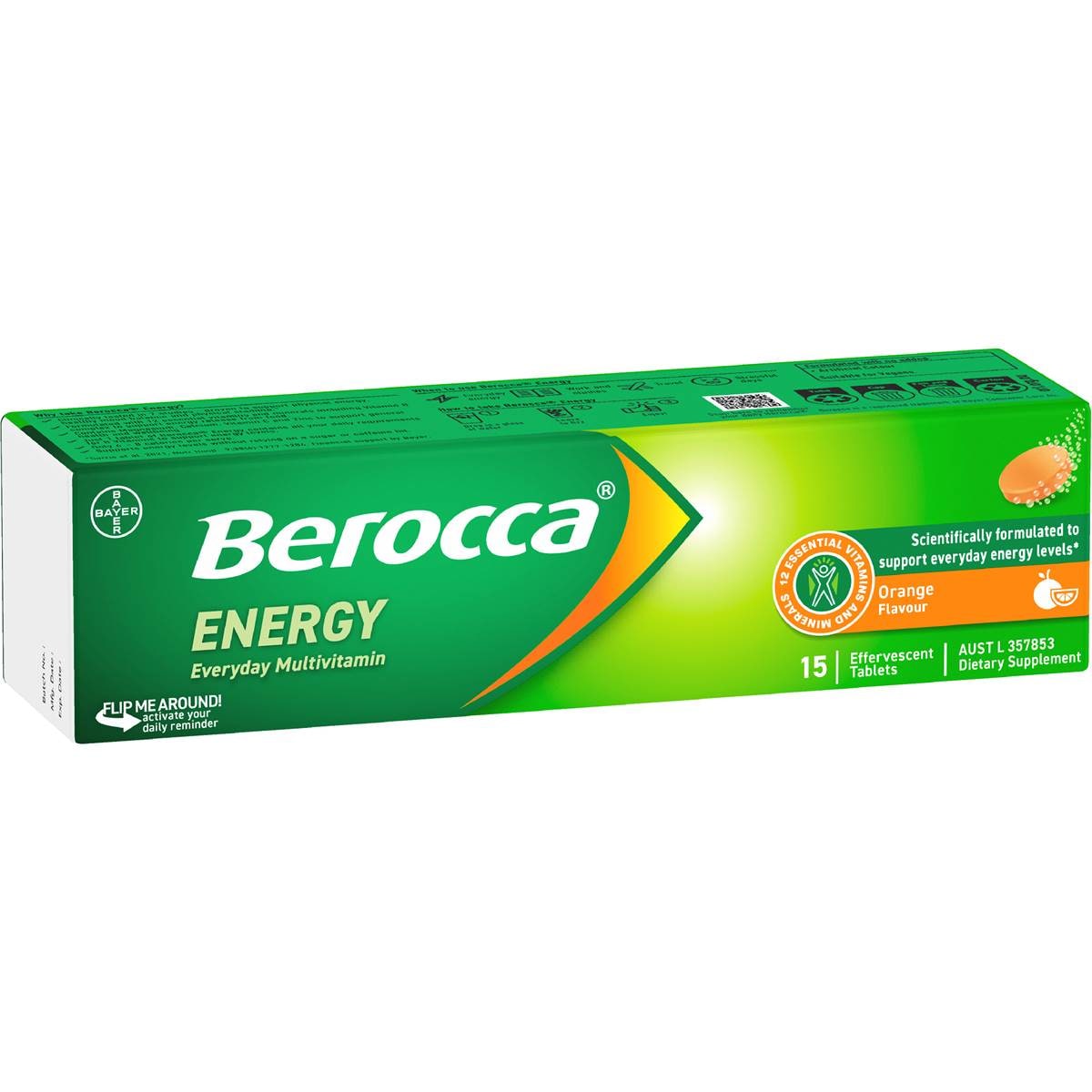 Berocca Vitamin B & C Orange Flavour Energy 15 pack