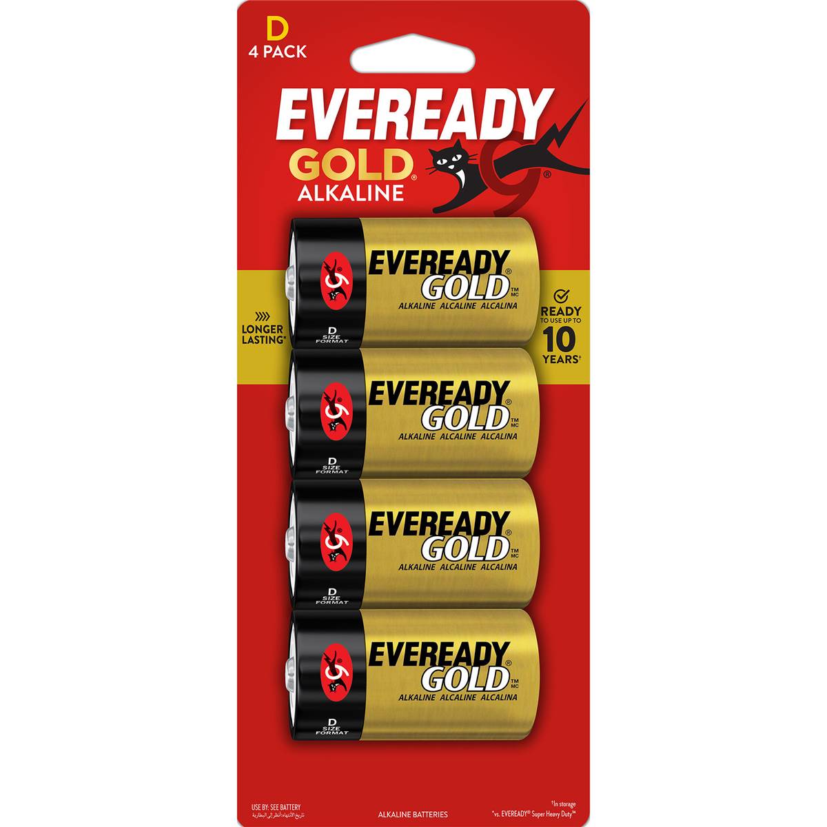 Eveready Gold D Alkaline Batteries
