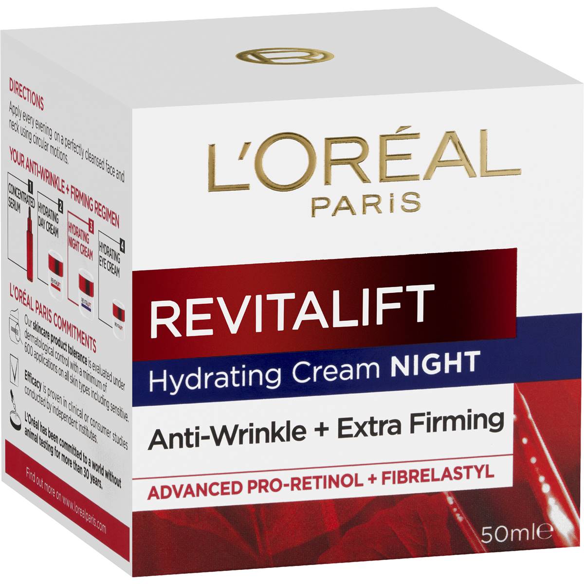 L'Oreal Paris Revitalift Hydrating Night Cream 50mL