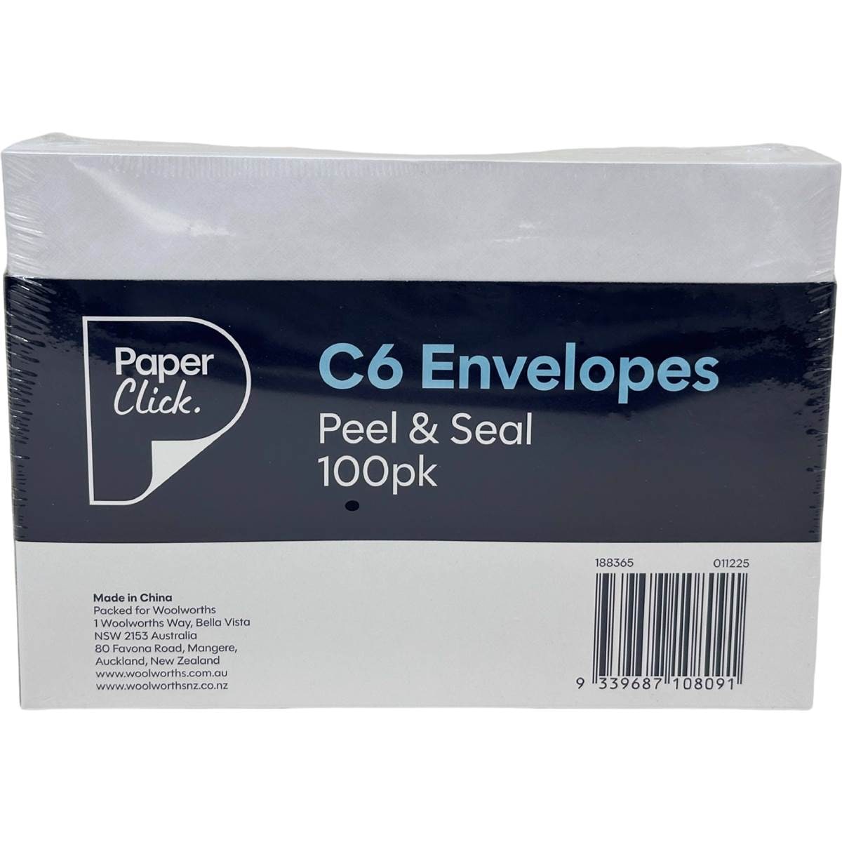Paperclick C6 Envelopes Peel & Seal C6
