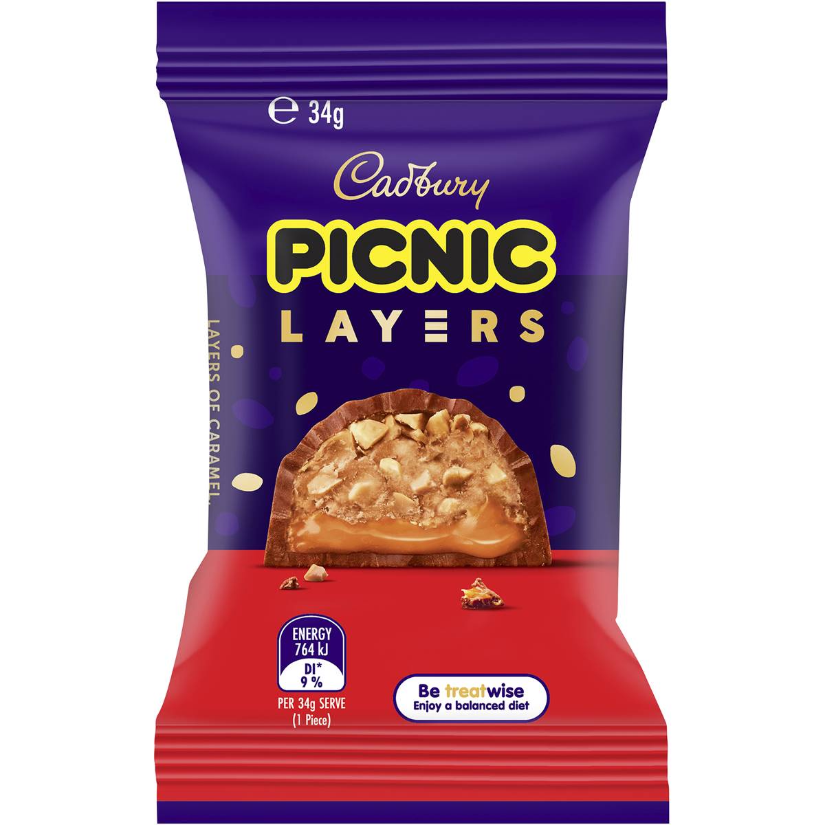 Calories in Cadbury Picnic Layers calcount