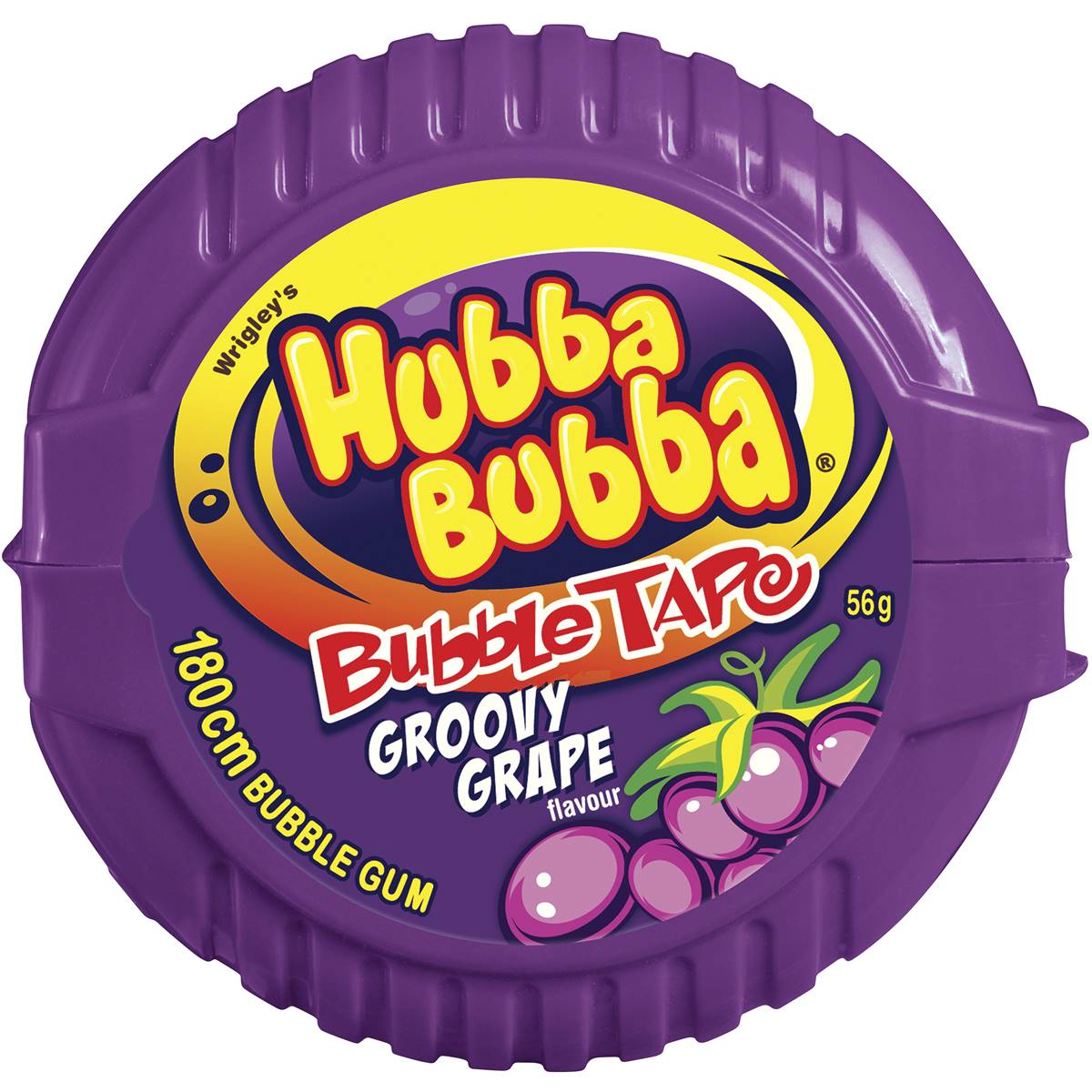 Calories in Hubba Bubba Groovy Grape Bubble Gum Tape.