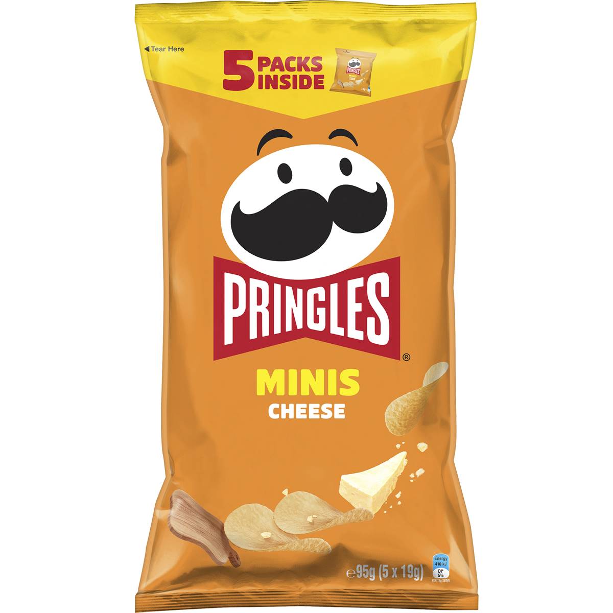 Calories in Pringles Minis Cheese Potato Chips Multipack