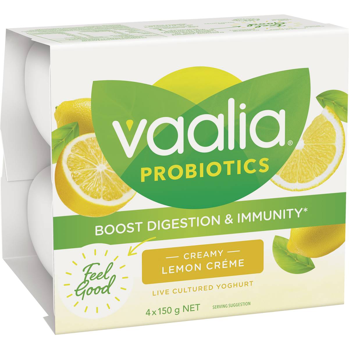 Calories in Vaalia Probiotic Yoghurt Lemon Creme Yoghurt