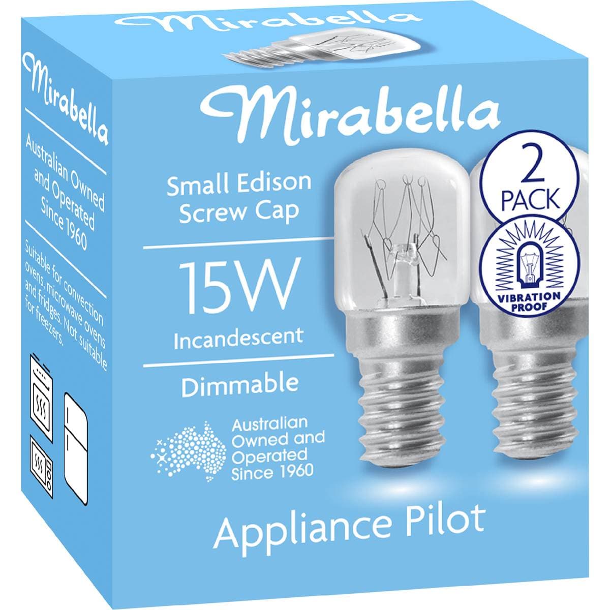Mirabella Appliance Oven Clear Globe SES 15W