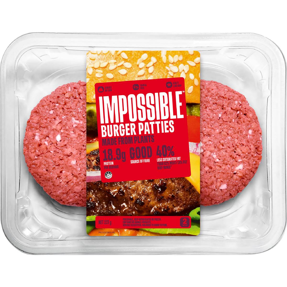 Impossible Plant Based Beef Burger 227g