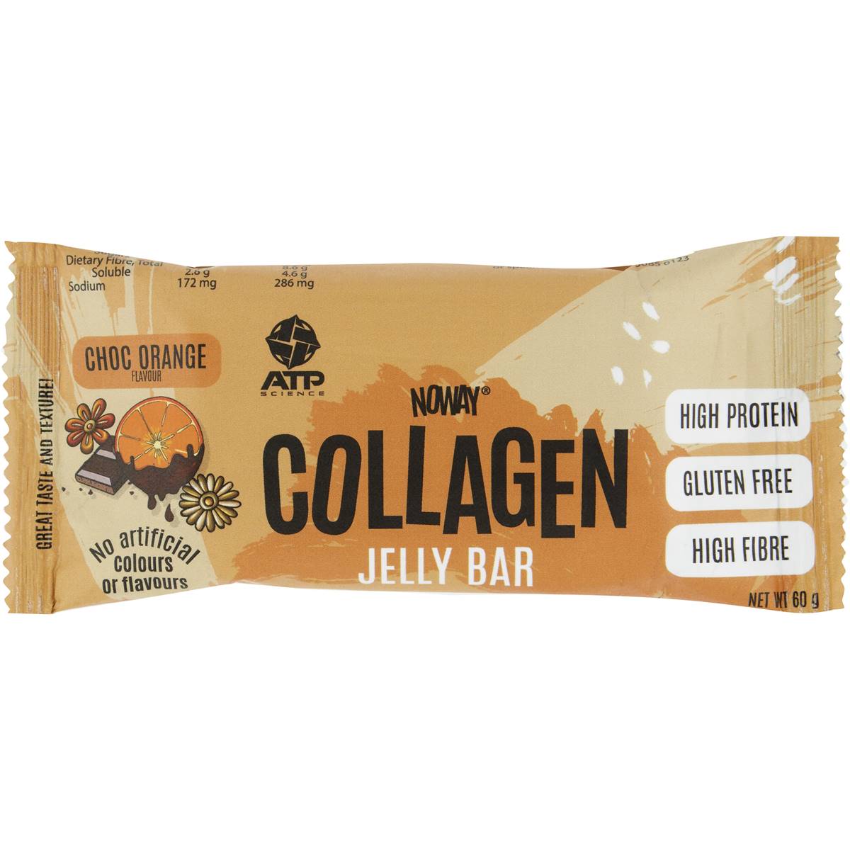 Calories in No Way Collagen Choc Orange Jelly Bar