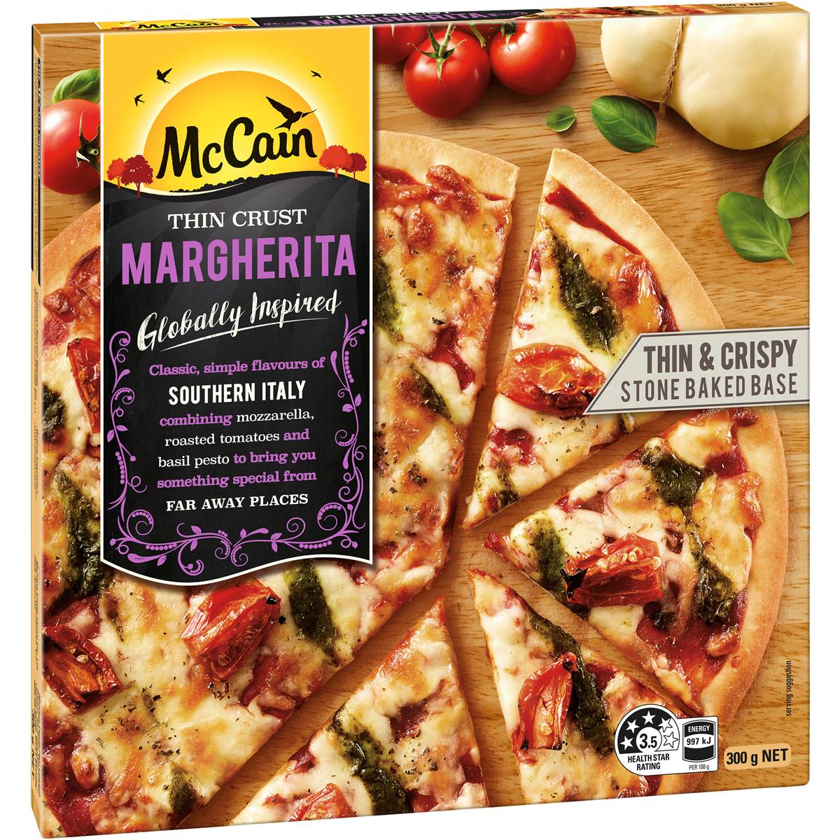 Calories in McCain Margherita Family Pizza calcount