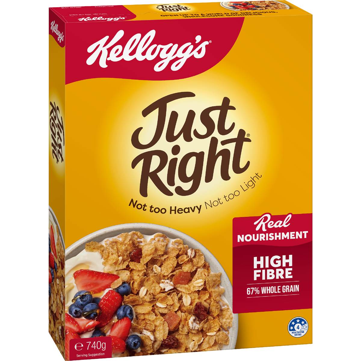 Kellogg's Just Right Apricot & Sultana Breakfast Cereal 740g