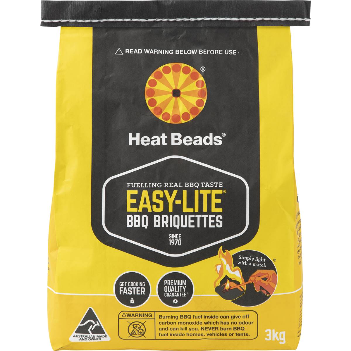 Heat Beads Easy-Lite Bbq Briquettes