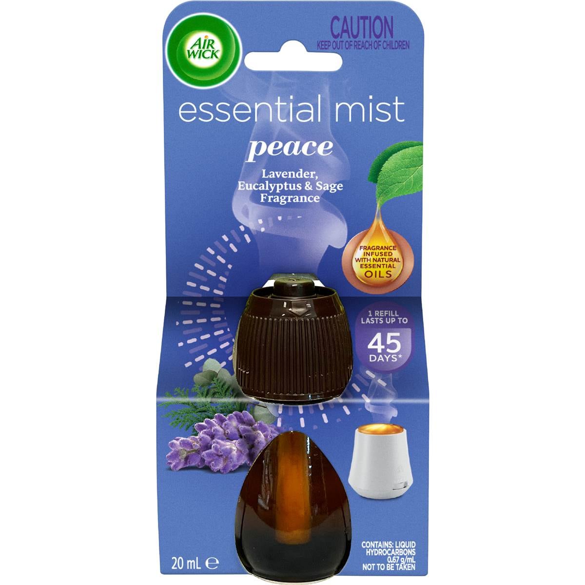 Air Wick Essential Mist Peace Lavender & Eucalyptus Diffuser Refill 20mL