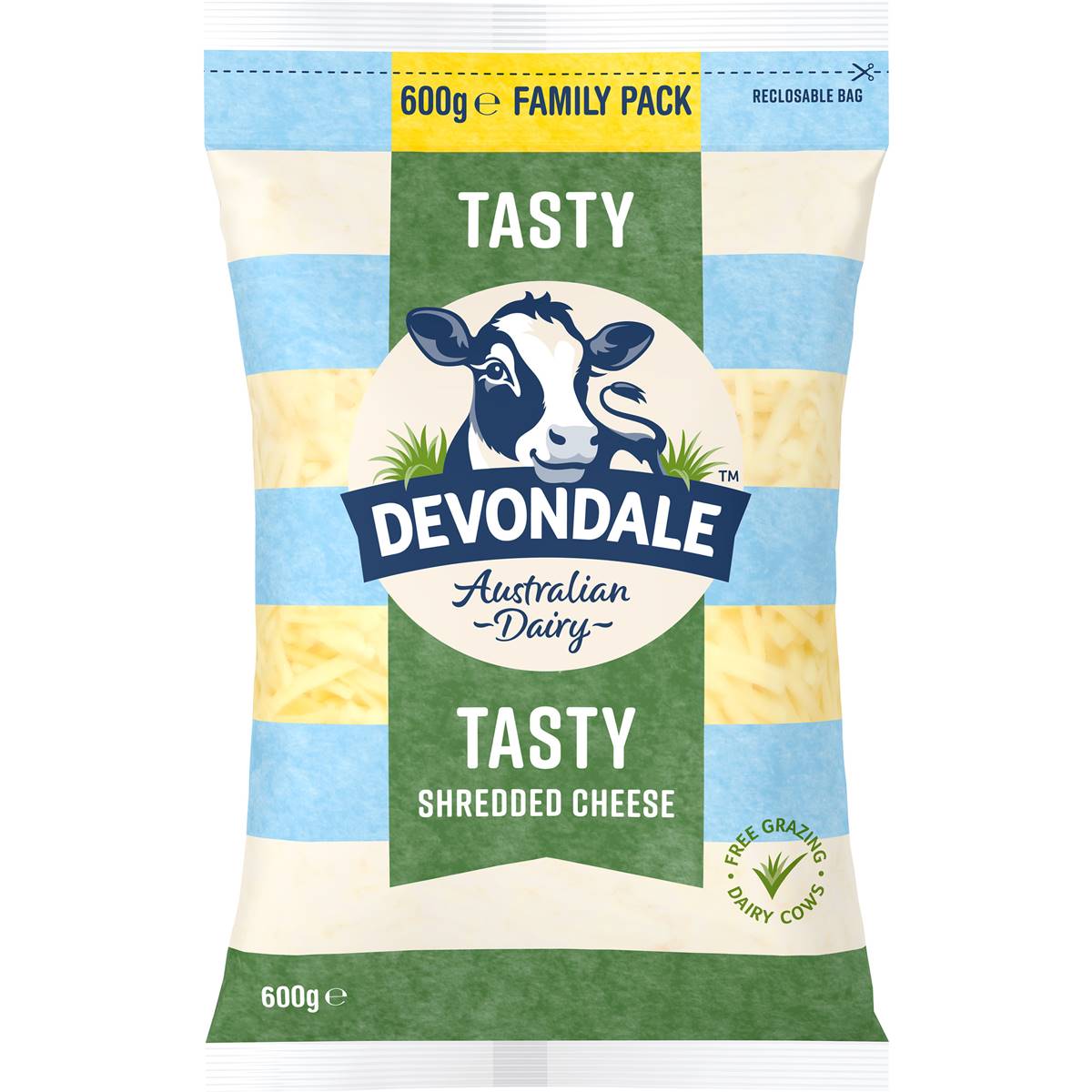 Calories in Devondale Shredded Tasty Grated Cheese