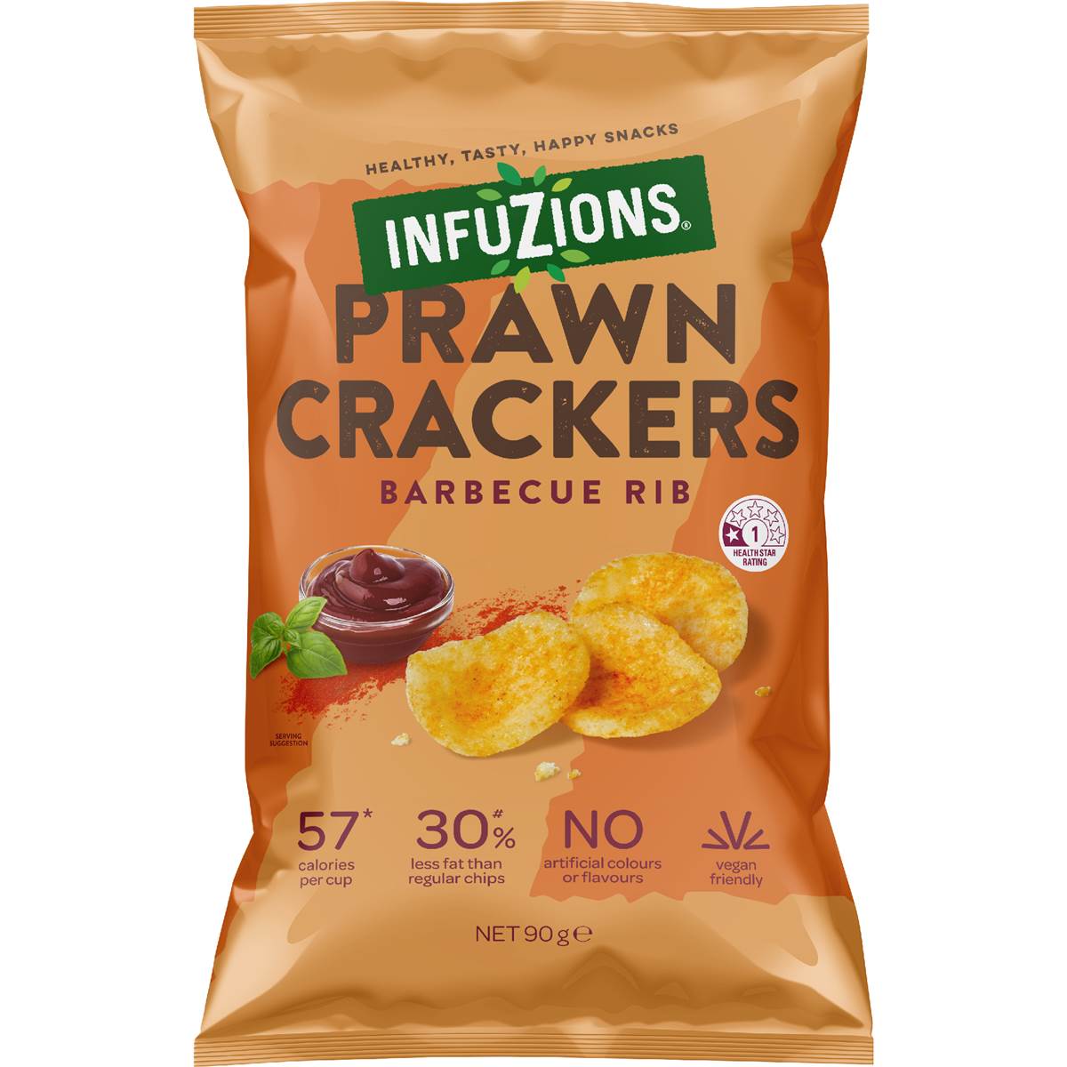 Infuzions Prawn Cracker Barbecue Rib 90g