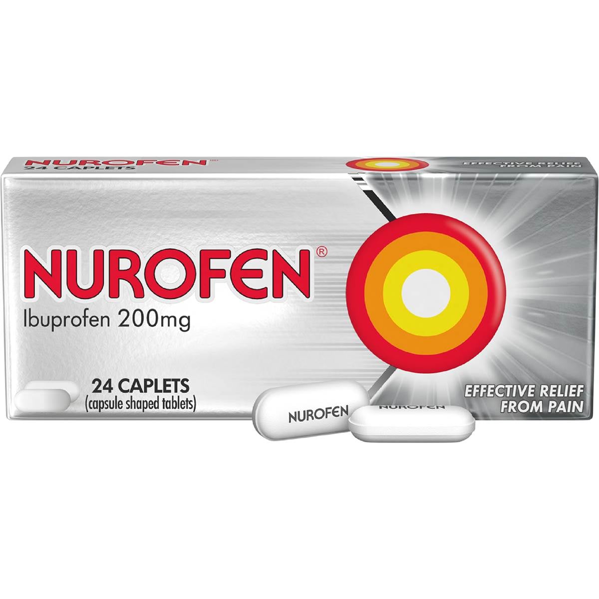 Nurofen Pain & Inflammation Relief Caplets 200Mg Ibuprofen