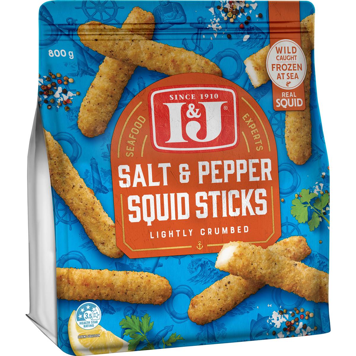 Calories in Coles Frozen Salt & Pepper Squid calcount