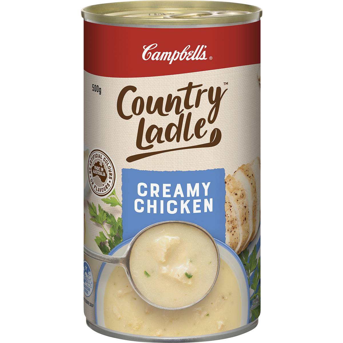 51 calories in Campbell's Country Ladle Canned Soup Creamy Chicken (100g) calcount