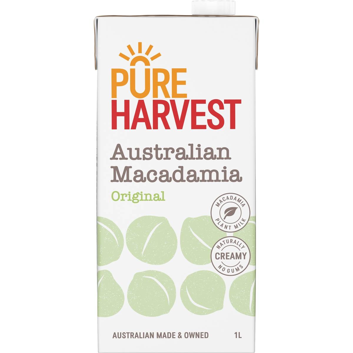 Calories in Pure Harvest Nom Macadamia Dream Barista Oat Milk With