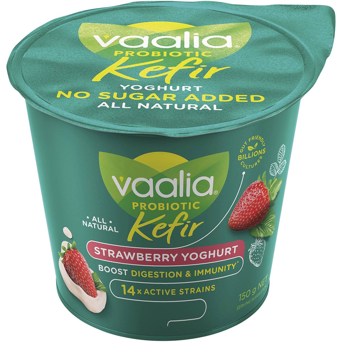 Calories in Vaalia Probiotic Kefir Yoghurt Plain calcount