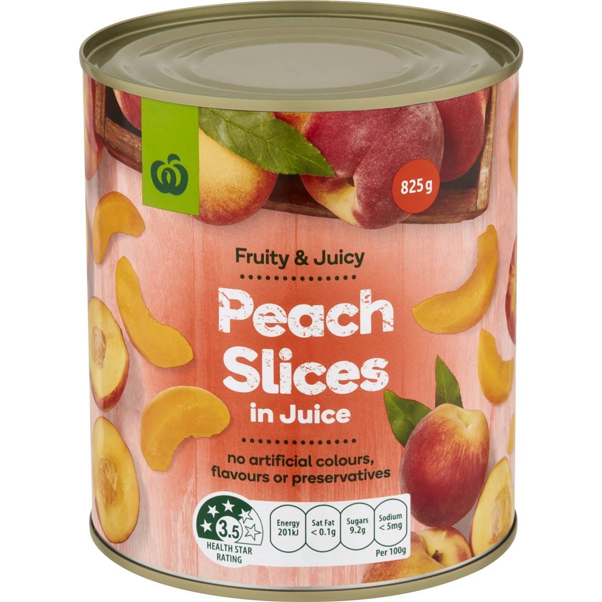 Woolworths Peach Slices In Juice