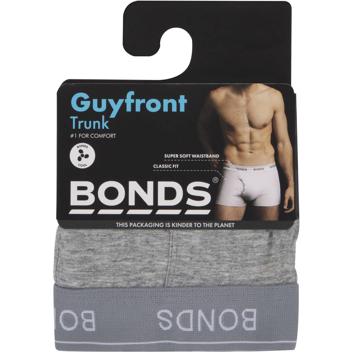 Bonds Mens Underwear Guy Front Trunk Size X Large Assorted each