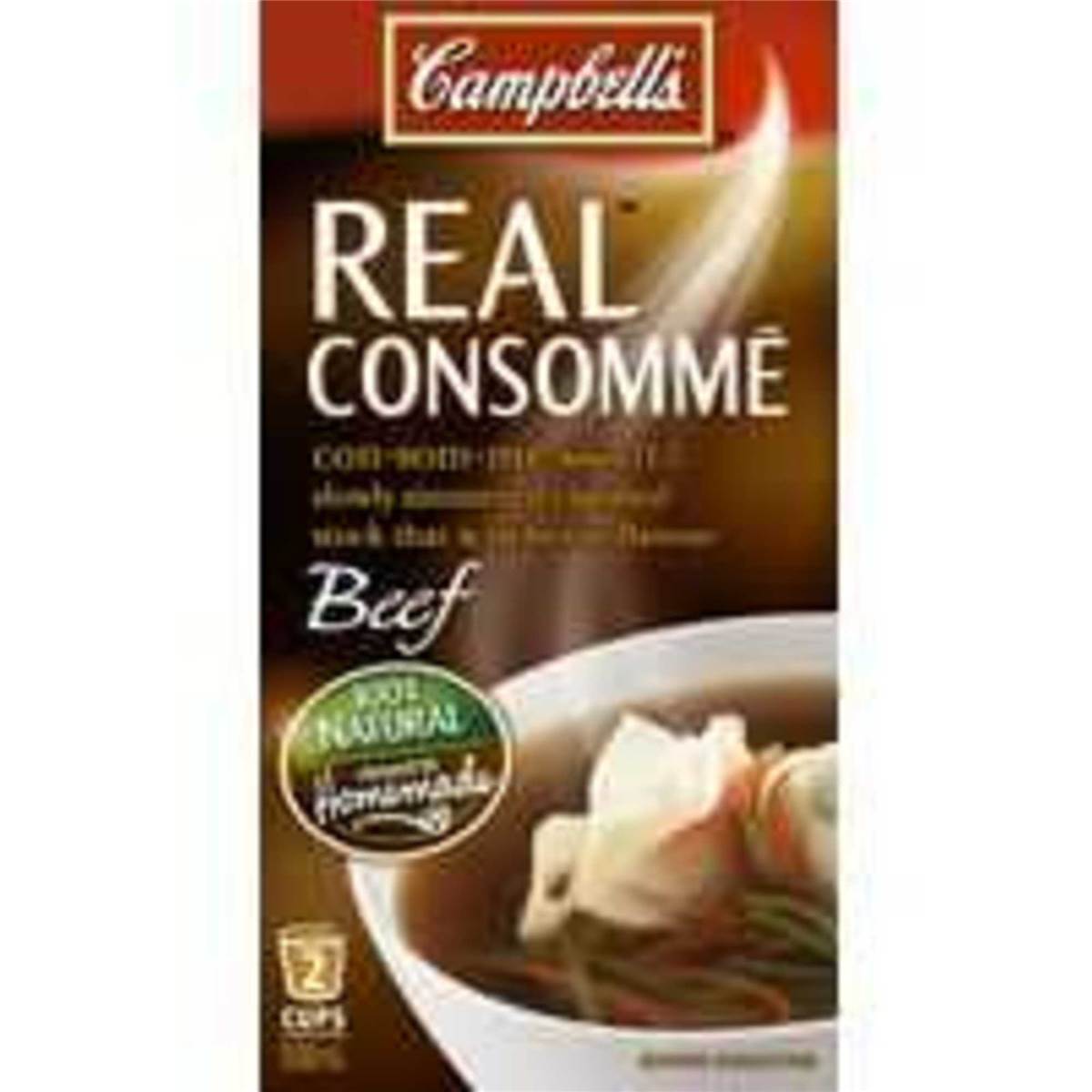 Campbells Real Beef Consomme Stock 500ml Woolworths