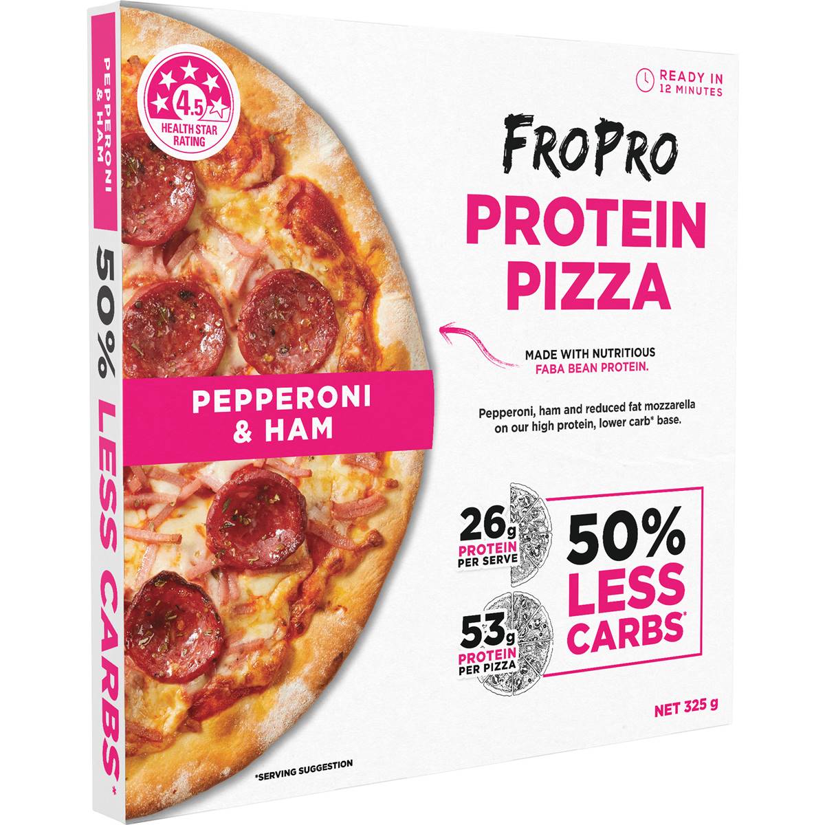 FroPro Protein Pizza Pepperoni & Ham 325g