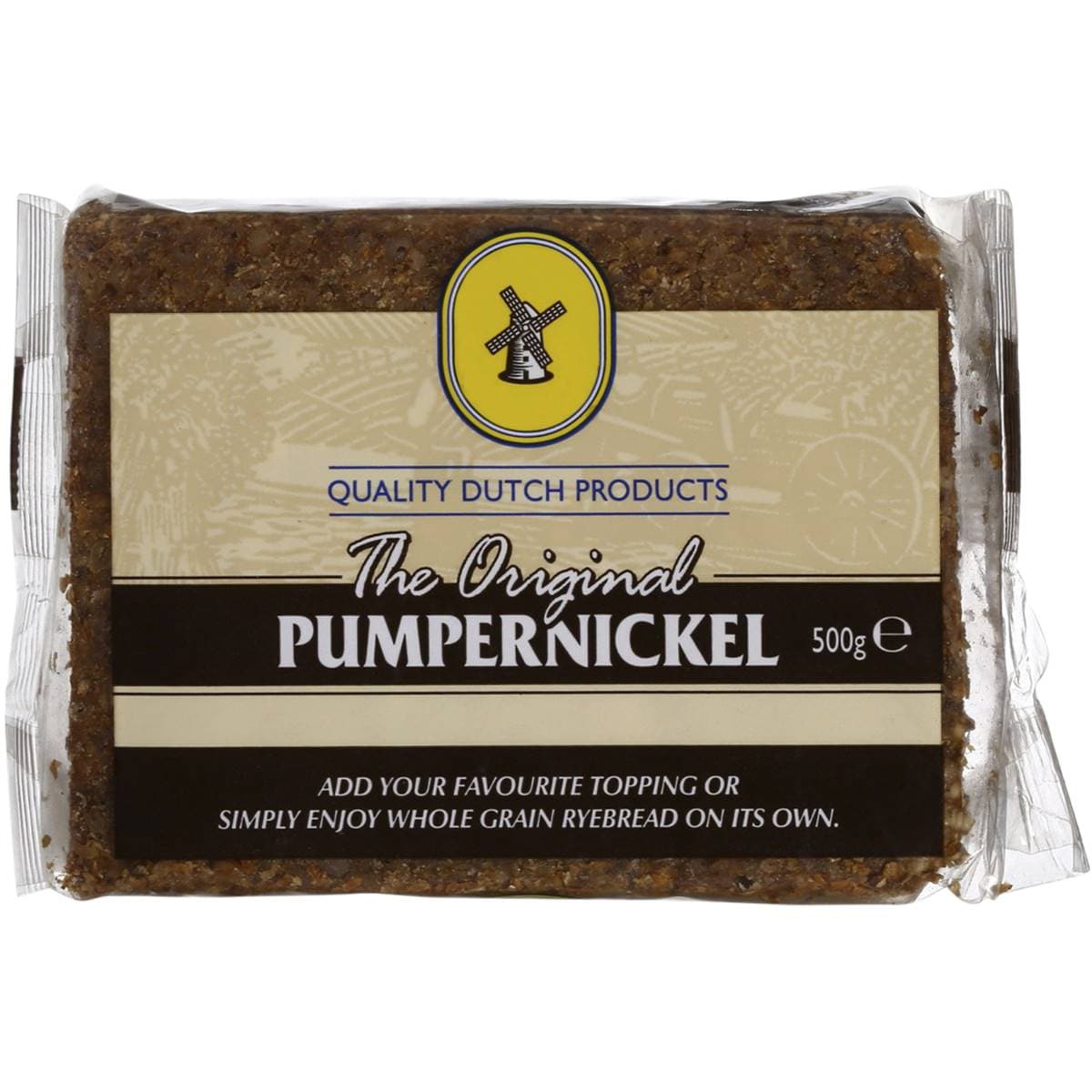 Calories in The Dutch Company European Foods Wholegrain Pumpernickel