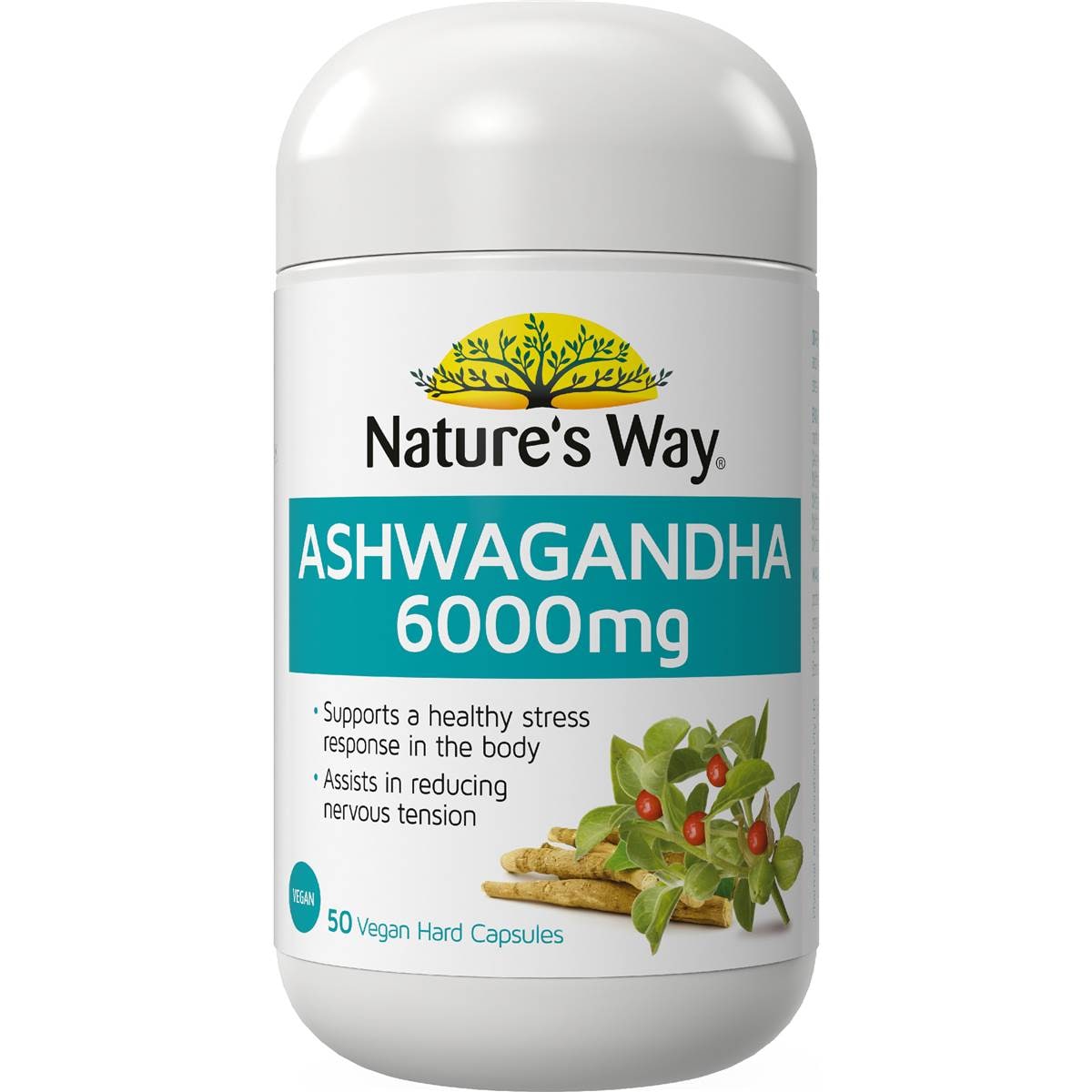 Nature's Way Ashwagandha Hard Capsules 50 pack