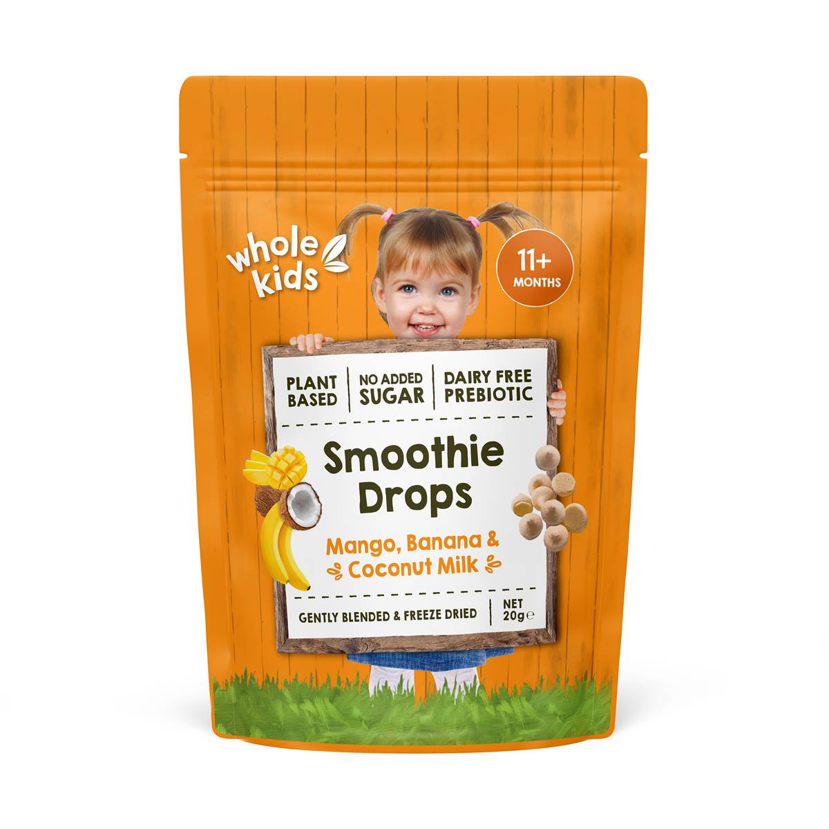 Whole Kids Smoothie Drops Mango Banana & Coconut Milk 20g