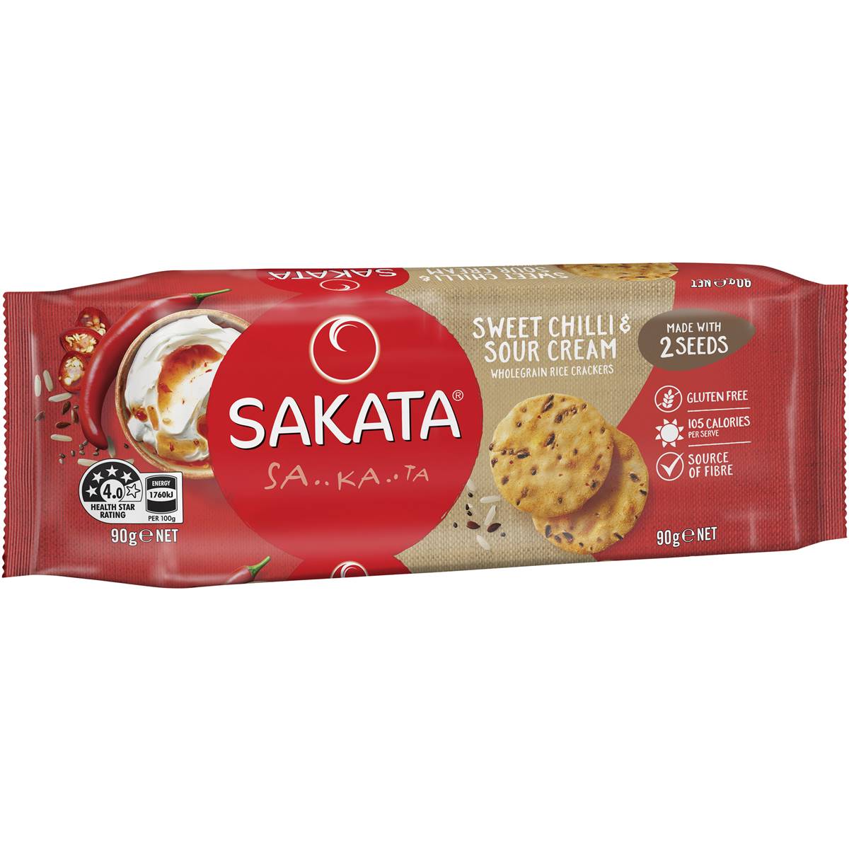 Calories in Sakata Wholegrain Original Rice Crackers calcount
