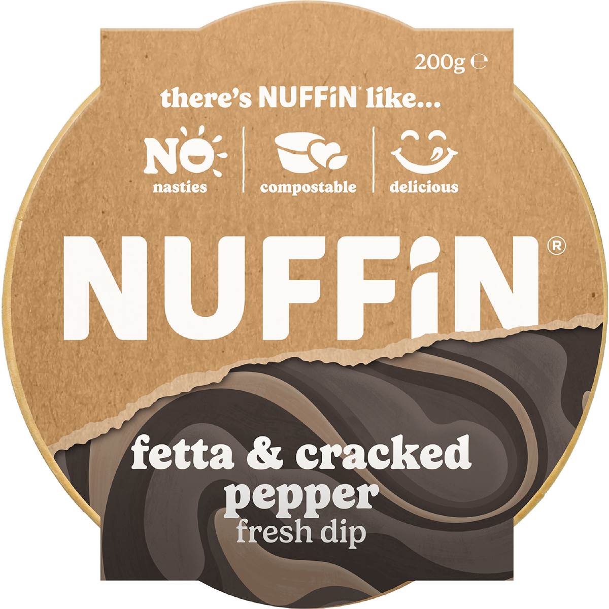 Nuffin Fetta & Cracked Pepper Dip 200g