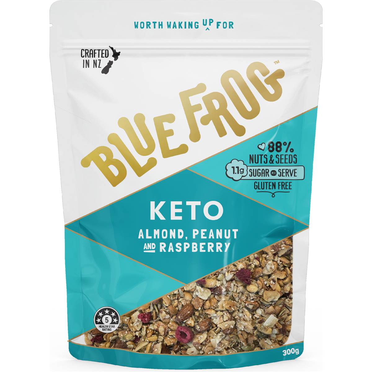 Blue Frog Keto Almond Peanut & Raspberry Cereal