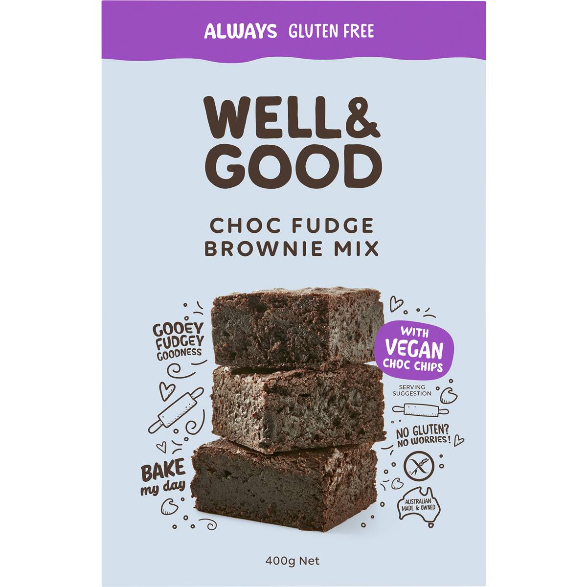 Calories in Coles Gluten Free Chocolate Fudge Brownie Mix calcount