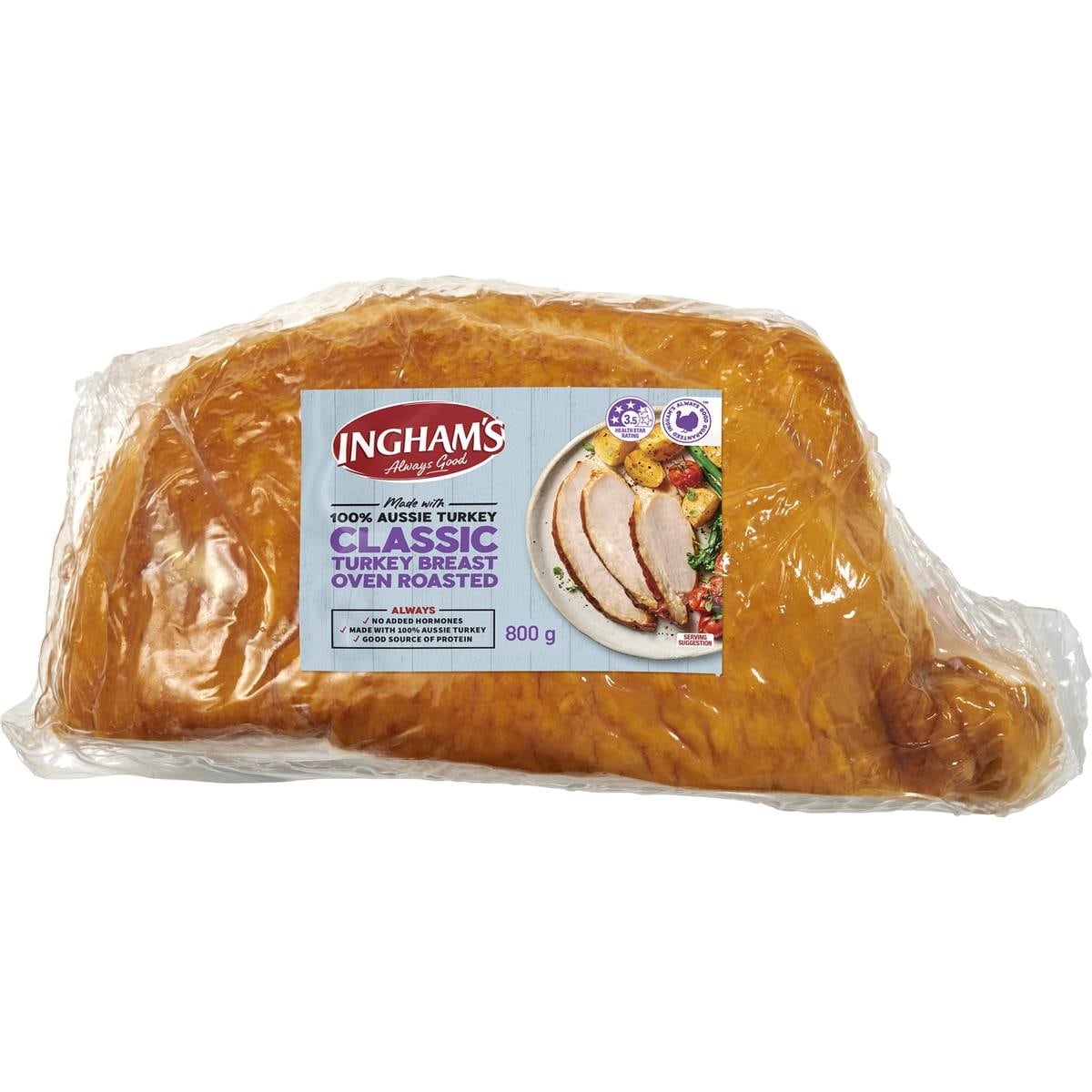Calories in Ingham's Oven Roasted Turkey Breast Sliced From The Deli