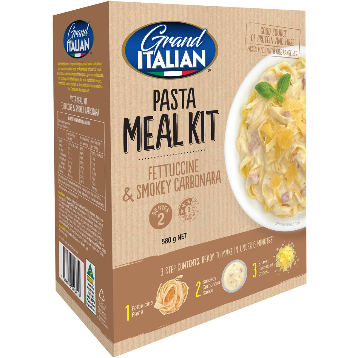 Calories in Woolworths Fettuccine Carbonara calcount