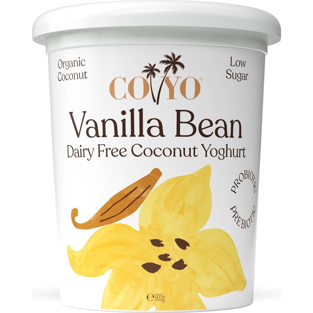 Coyo Organic Coconut Yoghurt Vanilla Bean 900g