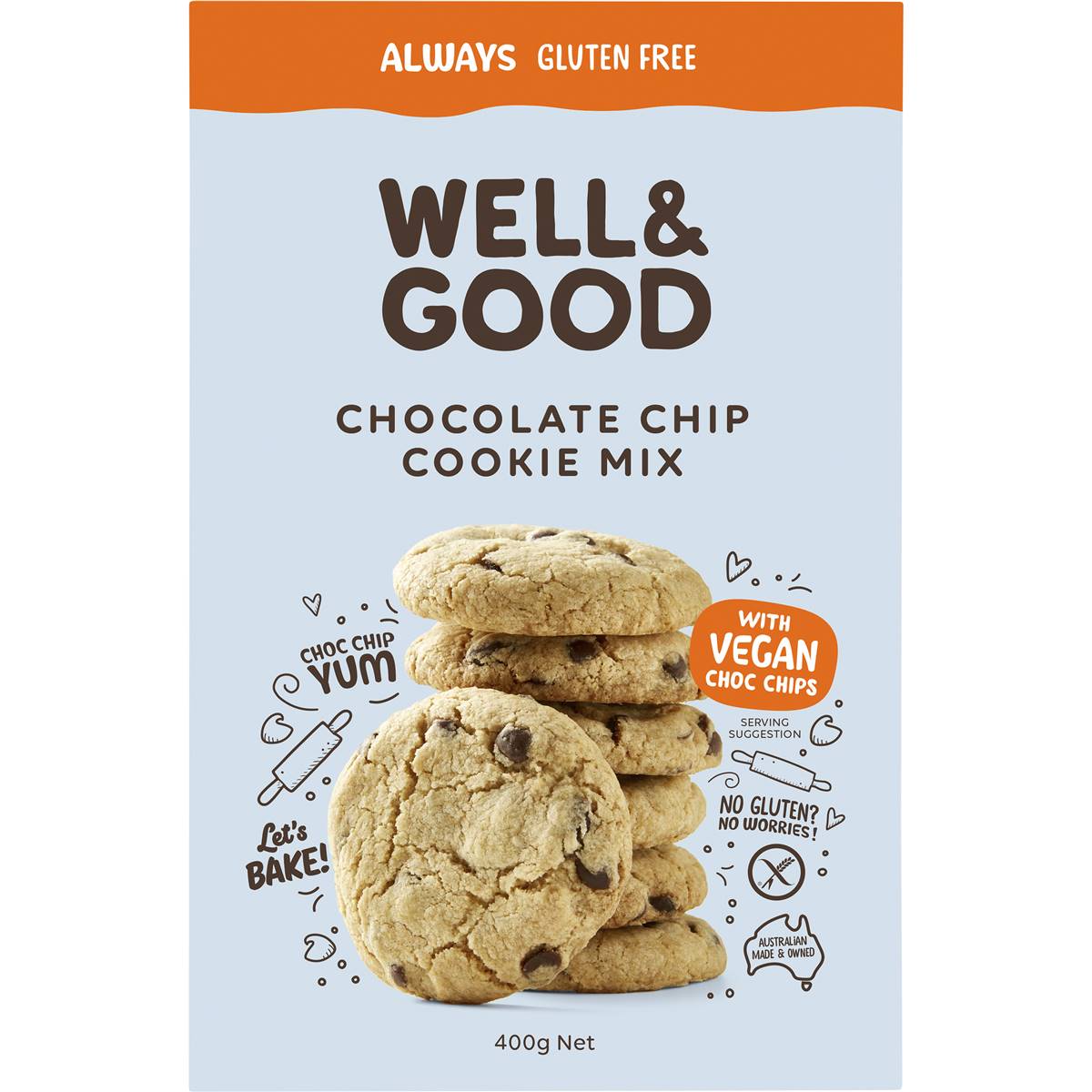 Well & Good Gluten Free Chocolate Chip Cookie Mix