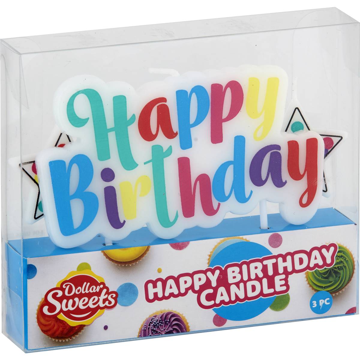 Dollar Sweets Happy Birthday Candle
