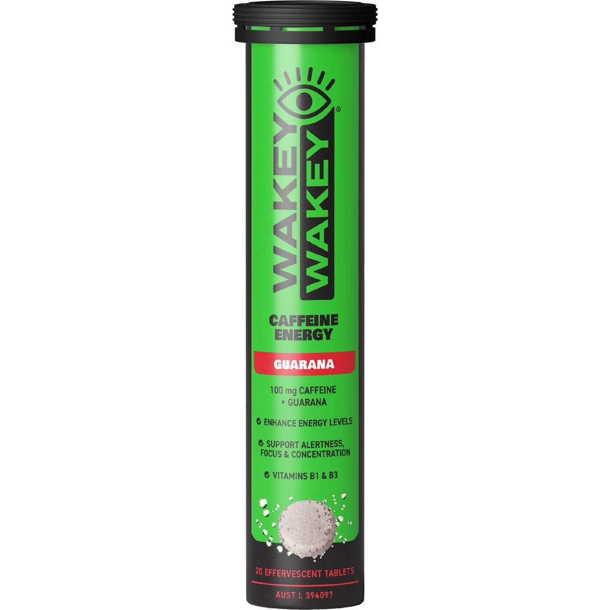 Wakey Wakey Energy Caffeine Effervescent Tablets