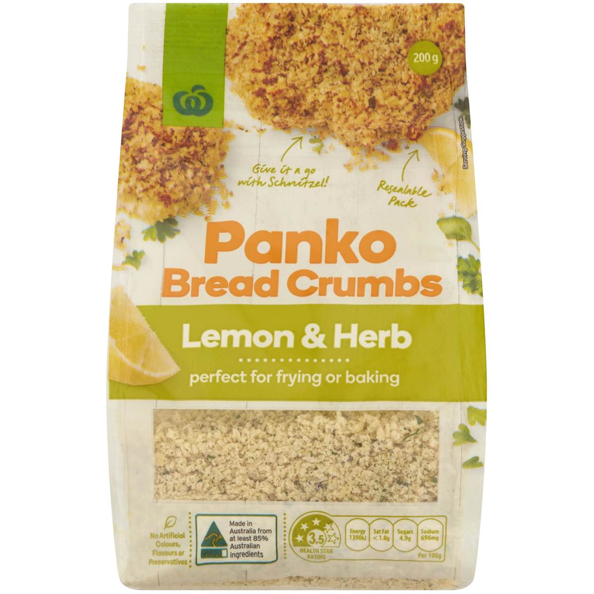 Calories in Coles Asia Panko Crumbs Calorie Counter Australia
